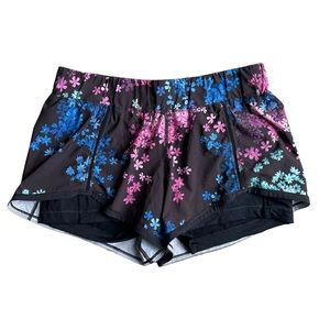 Lululemon In A Flash Floral Shorts Petal Pop Multi Size 10